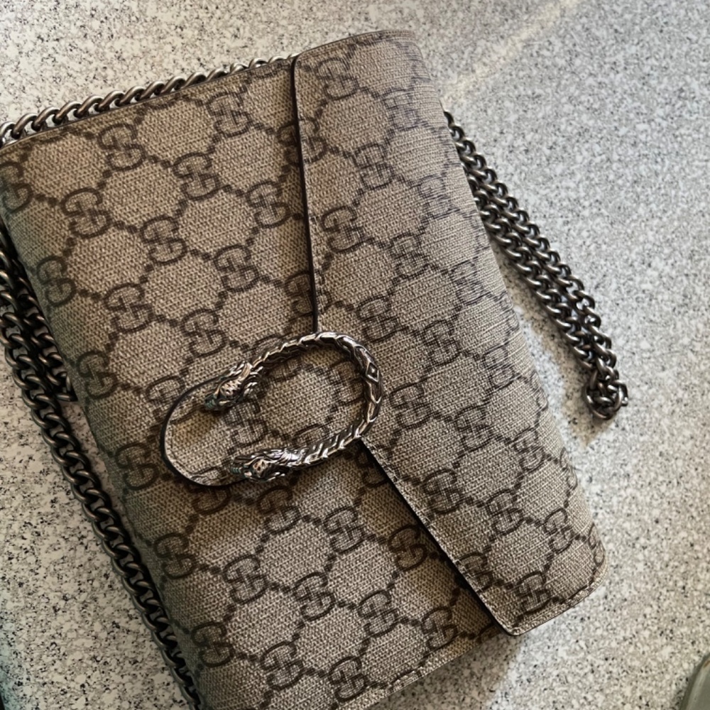 USED DIONYSUS GG SUPREME CHAIN WALLET - Picture 3 of 4